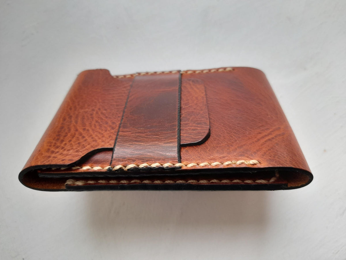 Handmade Luxury Leather Card Wallet – Hand Stitched