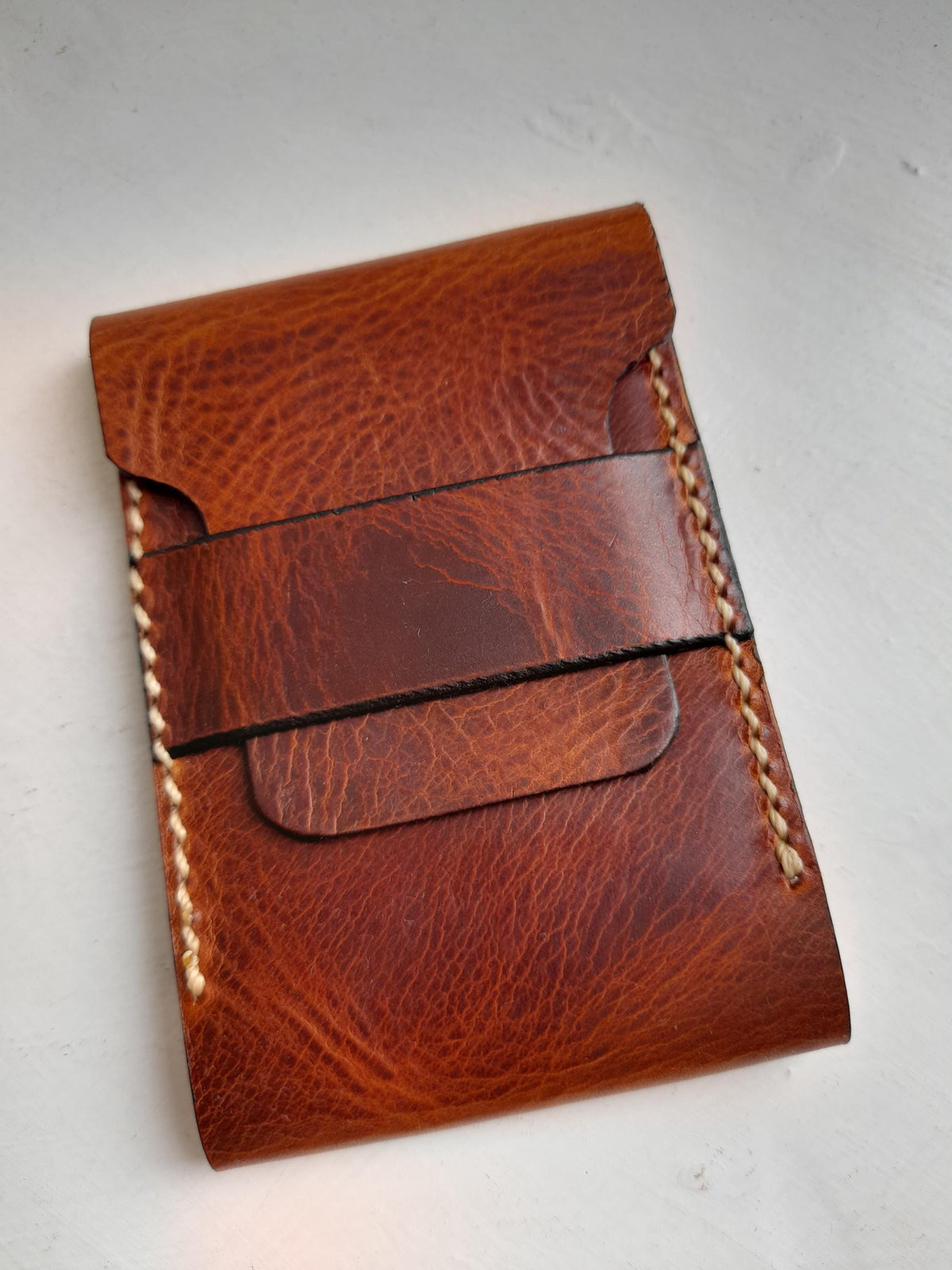 Handmade Luxury Leather Card Wallet – Hand Stitched