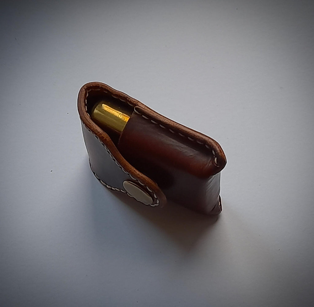 Handmade Luxury Leather Zippo Lighter Case
