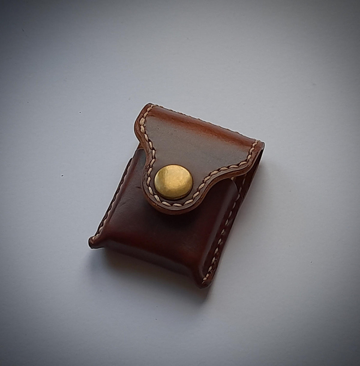 Handmade Luxury Leather Zippo Lighter Case