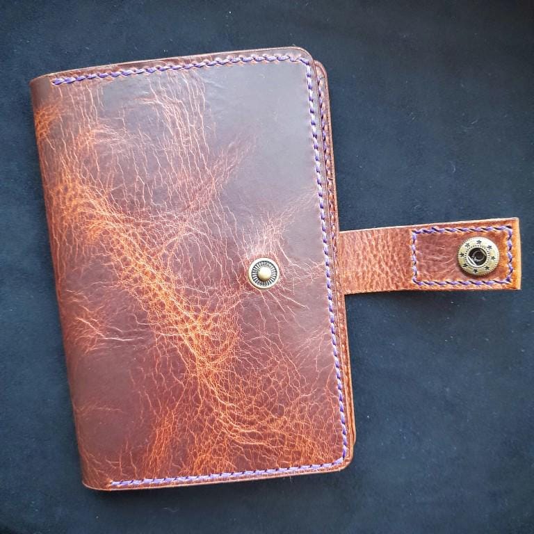 Handmade Leather Passport Cover and Travel Wallet