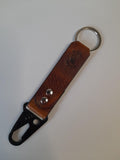 Leather Key Fob Strap with Clip