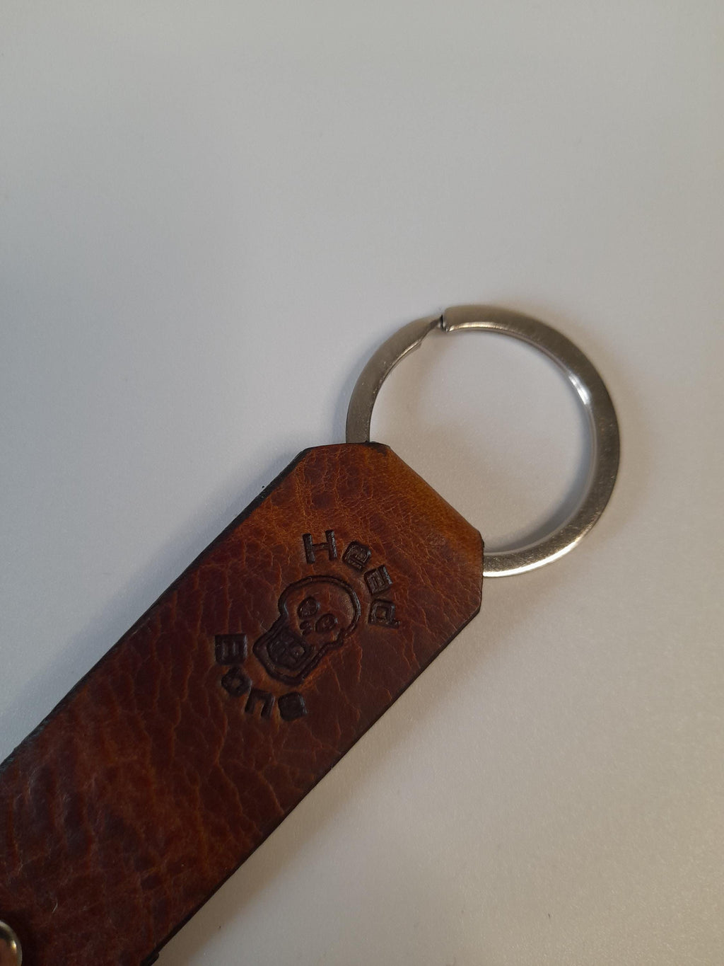 Leather Key Fob Strap with Clip