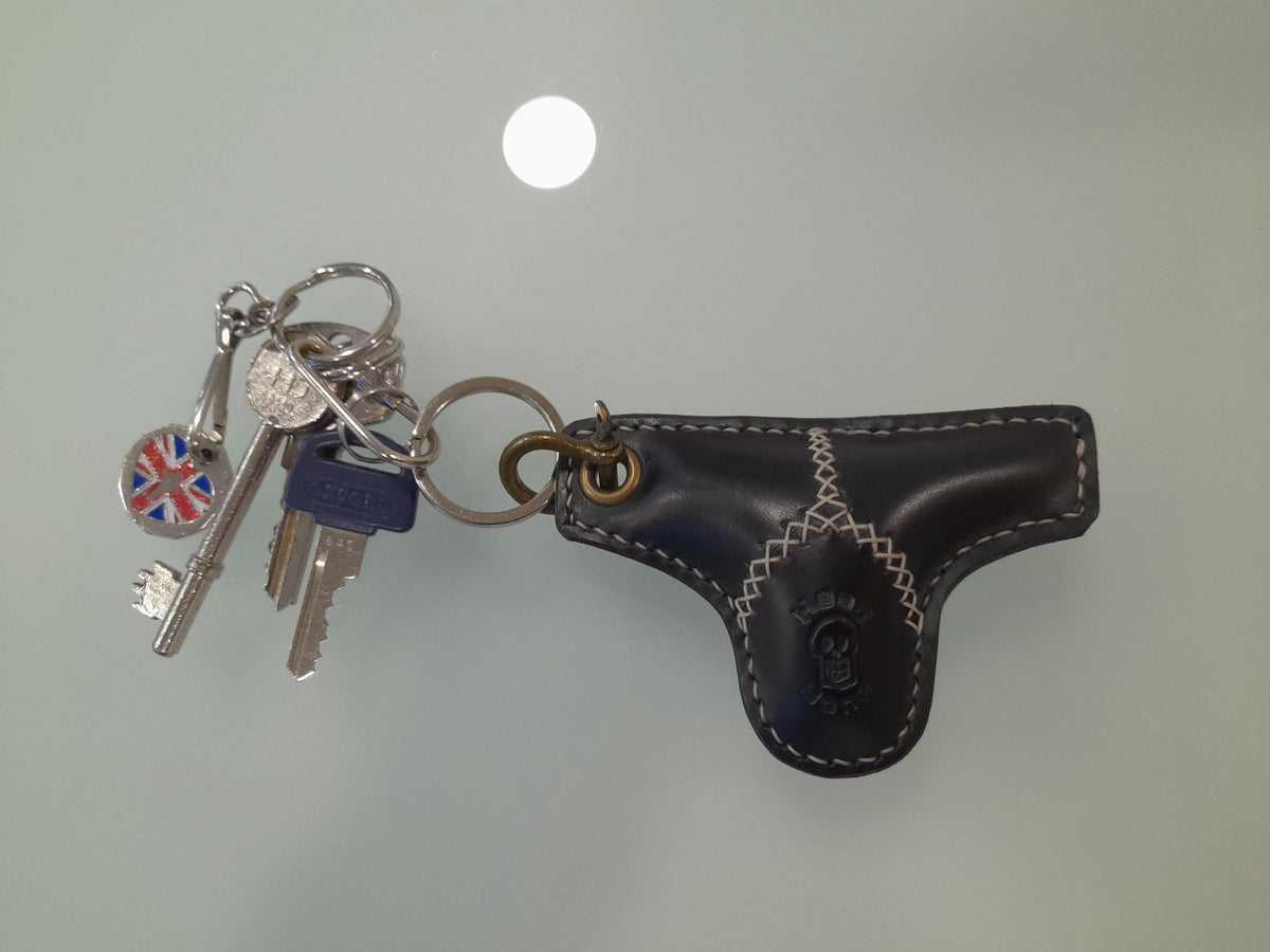 Handmade Black Leather Y-Fronts