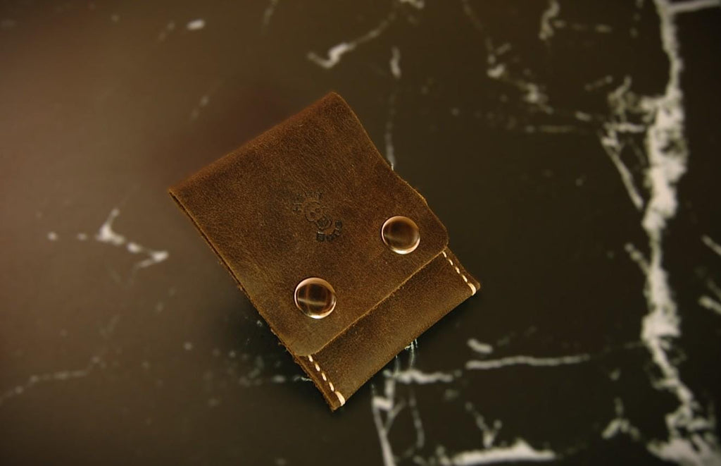 Handmade Soft full grain Leather Card Wallet – Hand Stitched