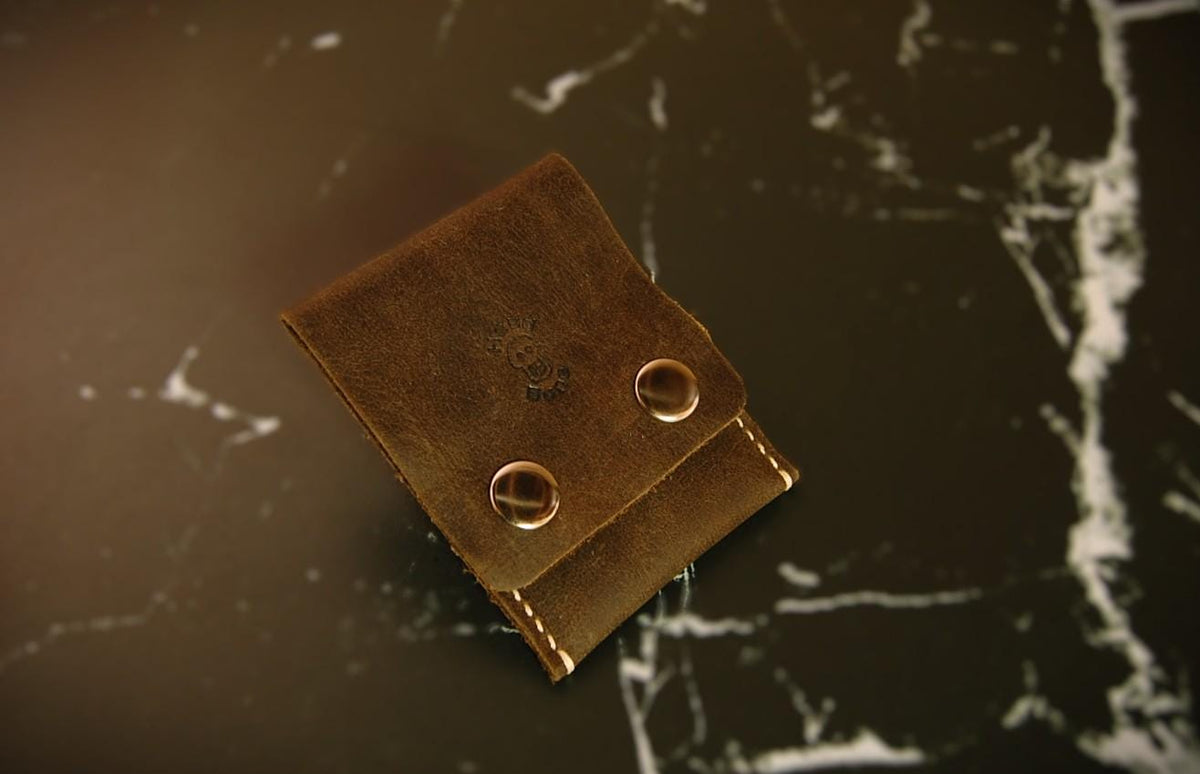 Handmade Soft full grain Leather Card Wallet – Hand Stitched