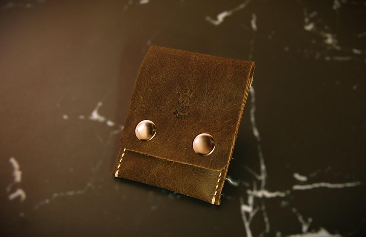 Handmade Soft full grain Leather Card Wallet – Hand Stitched